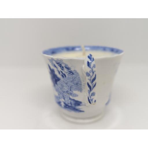 Blue and White pagoda pattern coffee cup c 1812