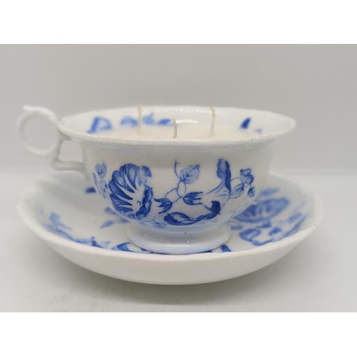 Victorian 'Convolvus' teacup and saucer c 1839