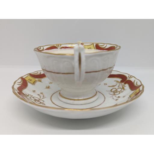 Regency footed teacup and saucer c 1837