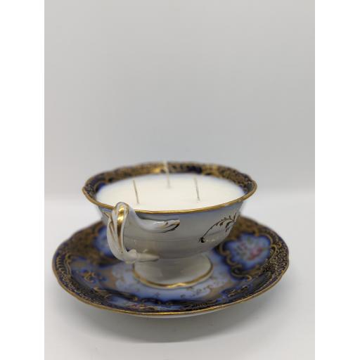 William Ridgway footed teacup and saucer c 1835