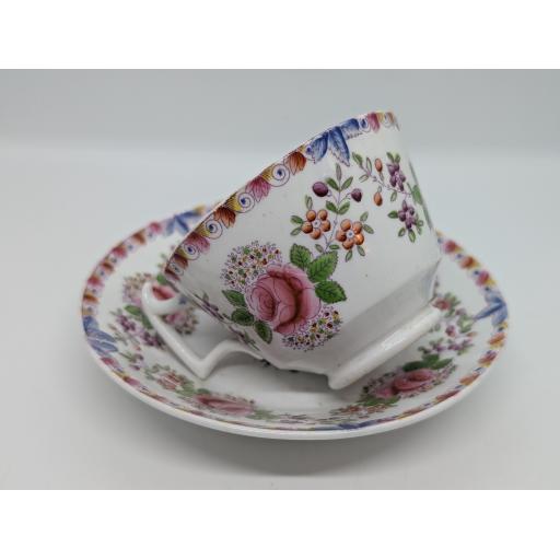 Georgian London shape teacup and saucer c 1812